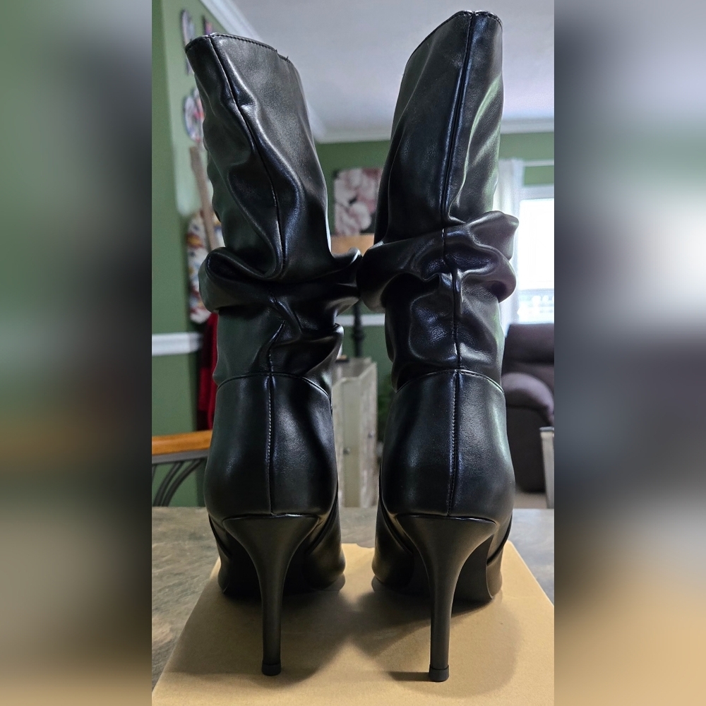 Coutgo Women's Mid Calf Slouchy Boots #740, 741, 742 - Picture 4 of 12